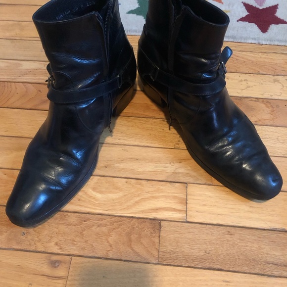 DIOR men’s boots Cuban heel 2010 vintage size 42 1/2 great shape 9 1/2 - Picture 2 of 8